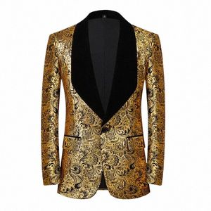 Paisley Brzing Prom Dr Blazer Mannen 2022 Nieuwe Vintage Britse Stijl Sjaal Revers Slim Fit Jasje Mannelijke Party Bruiloft blazer F1si #