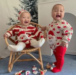 Pyjamas 8138 vêtements de noël pour bébé, costume d'hiver à la mode pour fille ou pantalon à bascule pour garçon, 2023, 231121