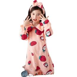 Pyjamas automne et hiver long sommeil en flanelle dentelle princesse pyjamas coral velvet bébé service de maison bébé pyjamasl2405