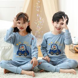 Pyjama Herfst Winter Baby Meisje Kleding Pyjama Sets Jongens Pyjama Kinderen Homewear Katoen Nachtkleding Kinderen Indoor Kleding Pijamas Pak 230710