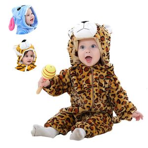 Pyjamas Costumes d'animaux pour bébé Unisexe pour tout-petits Onesie Animal Dress Up Vêtements 2-36 mois Halloween Dress Up Romper Pyjama chaud et mignon 231101