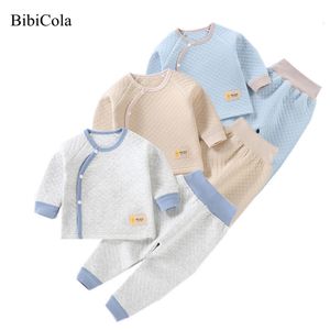 Pyjama bébé garçon fille vêtements ensembles hiver automne bébé pyjama ensemble né Unisix vêtements coton TopsPant sous-vêtement chaud costume 230511