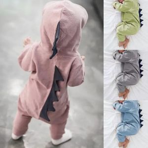 Pyjama Babykleding Baby Jongen Meisje Kleding Baby Dinosaurus Romper Jumpsuit Outfits Herfst Winter Kinderkleding 231010