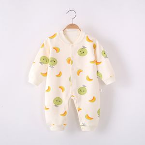 Pyjama's babykleding lente herfst zomer geboren kleding ha kleding baby pyjama's net rood dunne katoenen klimkleding 230331