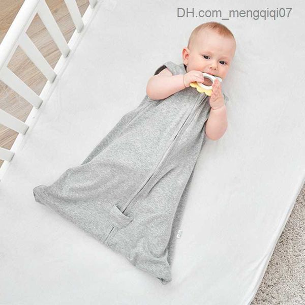 Pajamas Baby Cotton Sleeveless Sleeping Sming Adecuado para mantas portátiles de verano de 0-3m Bolsos para bebés Baby Dipnoming Strism y cómoda ropa Z230811