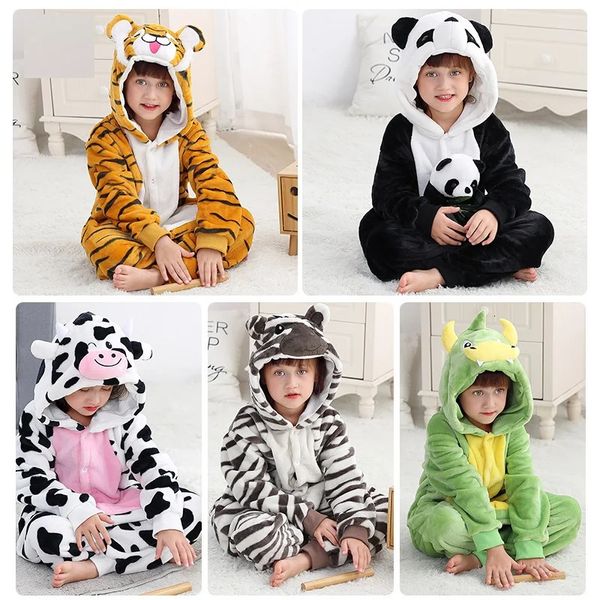 Pyjamas bébé Onesie hiver Kigurumi Costume de dinosaure pour fille garçon enfant en bas âge combinaison animale vêtements pour bébés Pyjama enfants salopette ropa bebes 231101