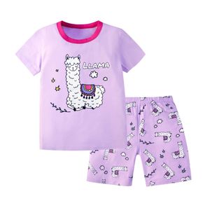 Pyjamas Baby Pyjama Set 6 tot 12 18 24 maanden Katelijke pyjama met korte mouwen Pyjama tweedelige set voor kinderpyjamas Pink Summer Childrens Terrace WX5.21 WX5.21