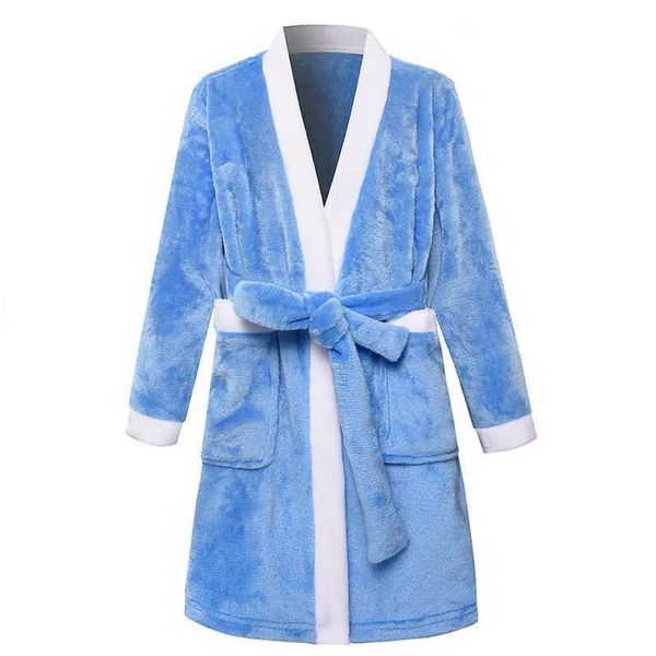 Pyjamas garçons et filles peignoir pour enfants à capuche bébé Terry Winter Wool Bathrobe serviette Childrens Velvet Sleepwearl2405