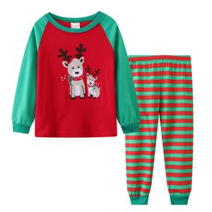 Pyjamas garçons vêtements de salon de noël automne hiver haut à manches longues pantalon assorti ensemble Halloween enfants 2 pièces 231013