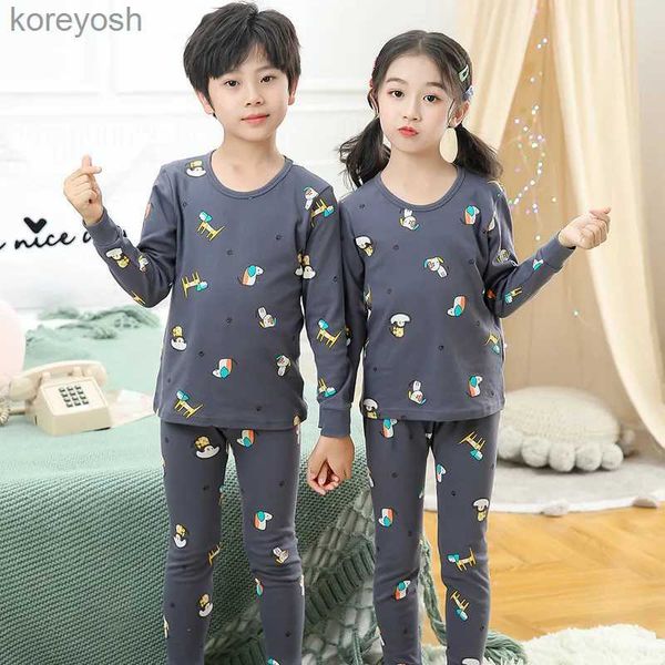 Pyjamas Garçons Filles Pyjamas Ensembles Hiver Coton Vêtements De Nuit Enfants Maison Vêtements Enfants Pyjamas Vêtements De Nuit Adolescent Pijamas Pour 6 8 10 12 14YrsL231109