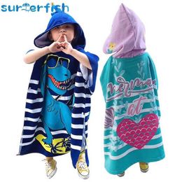 Pyjama Cartoon Baby Badhanddoek handdoek Dwel Ultra-Fine Vezel Katel Kap Kap Doekdoek handdoek Doek Handhanddoek Soft Rain Cape Baby Bath Towell2405