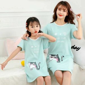 Pyjamas dessin animé girl coton pyjamas childrens seme court pyjamas grand fille pyjamas plus taille pyjamasl2405