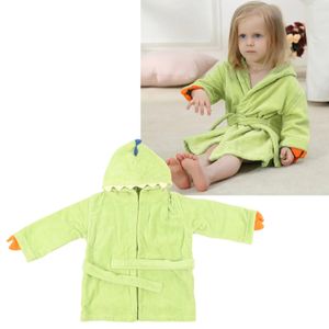 Pyjamas enfants peignoir pur coton Style dinosaure maison jaune vert taille S vêtements de loisirs chemise de nuit 231121