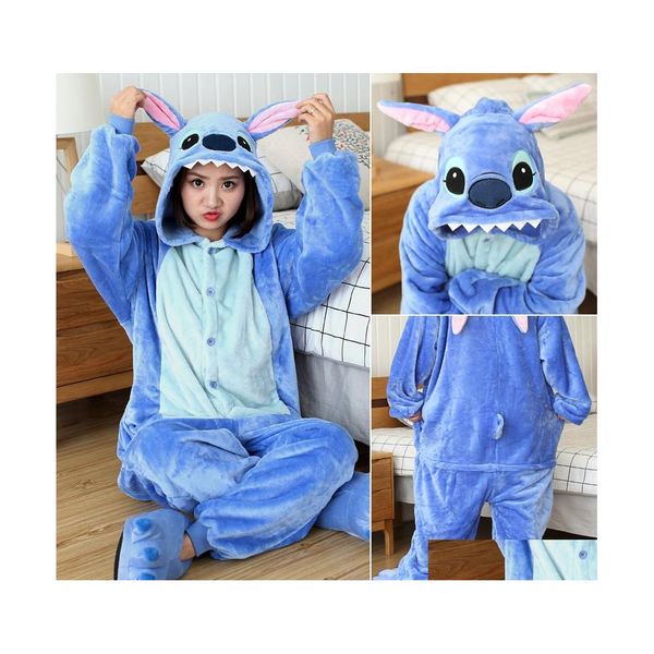 Pyjamas Enfants Kigurumi Stitch Onesies Enfants Salopette Animal Combinaison Onesie Panda Vêtements De Nuit Garçons Filles Cosplay Costume Pijamas Dro Dhe9J