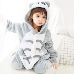 Pyjama's Kinderpyjama's Kinderen Baby Meisjes Jongens Totoro Jumpsuits Kostuum Kinderen Nachtkleding Onesies Pyjama's Kinderkleding 231027