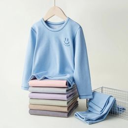 Pyjama Kinderen Pyjama Sets Gedrukt Ondergoed Pak Voor Jongens Herfst Winter Meisjes Nachtkleding Baby Warm Thermisch Ondergoed 231129