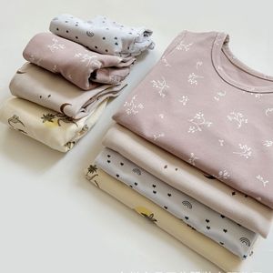 Pyjamas Vêtements de ménage pour enfants Pyjamas pour enfants en coton imprimé automne et hiver Pyjamas pour enfants unisexes pour hommes et femmes Pyjamas pour bébé 230331
