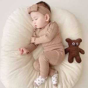 Pyjamas enfants sous-vêtement thermique bébé filles vêtements ensemble vêtements de nuit pour enfants bambin tenues 230224