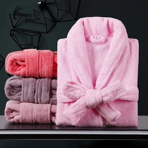 Pyjamas enfants éponge coton peignoir garçons enfants épaissir hiver Robe de bain petites filles Robe de chambre L171 231031