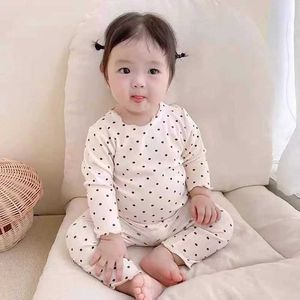 Pyjamas Childrens Koreaanse versie Baby Home Kleding Baby Pyjamas Meisje Lange mouwen Tweedelige set WX5.21