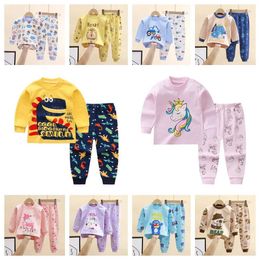 Pajamas para niños Pajamas Pajama para niños Pajama de niños y niñas Algodón animal D240515