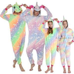Pyjamas de Noël Onesie Kigurumi Enfants Adultes Pyjamas Licorne Hiver Lueur Dans L'obscurité Halloween Anime Cosplay Costume Année Vêtements 231115