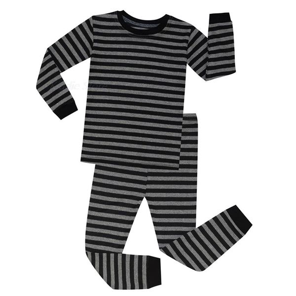 Pyjamas Ensembles de pyjamas en coton pour garçons Enfants Pyjamas à rayures Costumes Vêtements de nuit pour tout-petits Vêtements de printemps pour enfants de 2 à 8 ans 220909