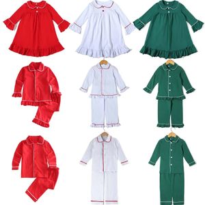 Pijama família combinando pijamas bebê meninas meninos e crianças vermelho verde branco natal algodão 231122