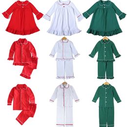 Pyjamas famille correspondant Pyjamas bébé enfants filles garçons enfants rouge vert blanc noël coton PJS 231117