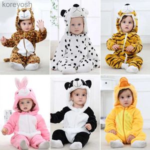 Pyjama's Flanel kinderpyjama's Nieuwe Crl-kleding Kids Animal Nachtkleding Jongens Meisjes Jumpsuit Onesie Pyjama Deken Dwarsliggers PyjamaL231109