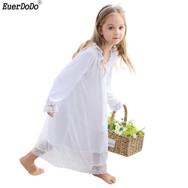 Pyjamas girl nuit chat français court childrens moutons pyjamas fille pyjamas robe de soirée blanche fille nocte