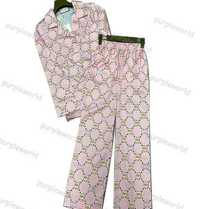Pyjama Meisjes Cartoon Jacquard Ontwerp Pyjama Set Homewear Casual Mode Zijden Lange Mouwen Broek Tweedelige Set