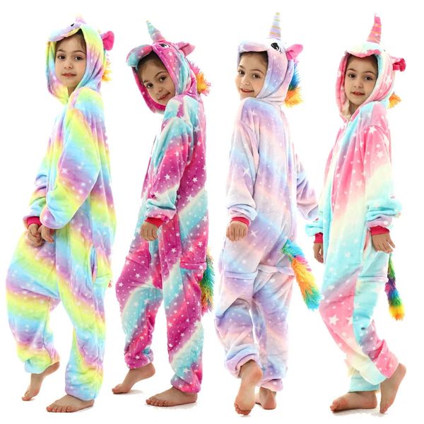 Pyjamas filles rose dinosaure animal pyjamas enfants flanelle flanelle