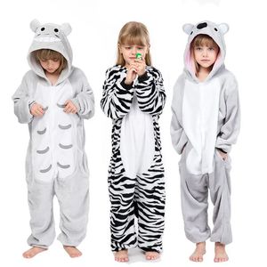 Pyjama Kinderen Kigurumi Totoro Eenhoorn Pyjama Kat Kinderen Baby Animal Overalls Jumpsuit Nachtkleding Meisjes Cosplay Pyjama Kostuum 231027