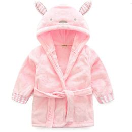 Pyjamas enfants pyjamas hiver lapins garder au chaud flanelle Robe enfants peignoirs bébé garçons filles à capuche Homewear filles maison vêtements de nuit 231031