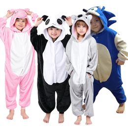 Pyjama's Kinderen Eenhoorn Pyjama Kat Kinderen Baby Dier Overalls Jumpsuit Onesie Nachtkleding Meisjes Cosplay Pyjama Kostuum 231124