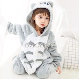 Pyjamas Kigurumi dessin animé Onesies Pyjamas garçons filles Totoro Costume à capuche Pyjamas enfants vêtements de fête de noël Pijamas vêtements de nuit pour enfants 231101