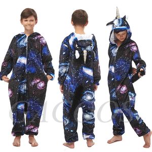 Pyjamas Kigurumi enfants pyjamas Licorne vêtements de nuit pour enfants Animal dessin animé couverture Costume hiver garçons filles Licorne Onesies combinaisons 231101