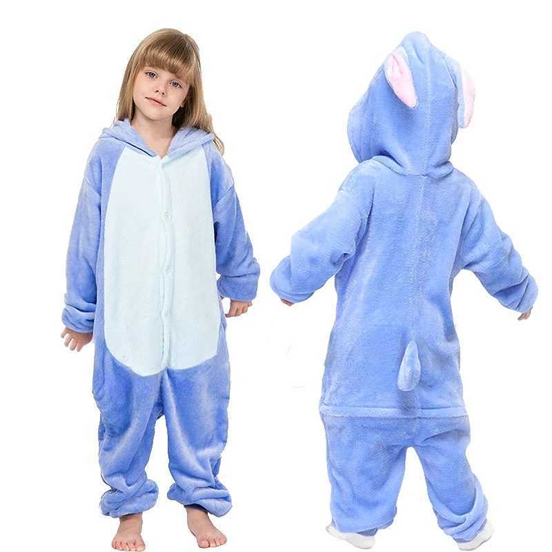 Pijamas kigurumi costura do jarrens de pijamas de pijamas pijamas pijamas roupas de bebê meninos e meninas de inverno