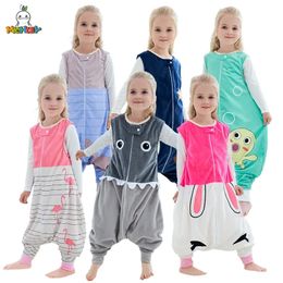 Pyjama MICHLEY Halloween cartoon babyslaapzak zak mouwloos winter draagbaar deken dwarsliggers nachtkleding voor meisje jongen 1 6T 231122