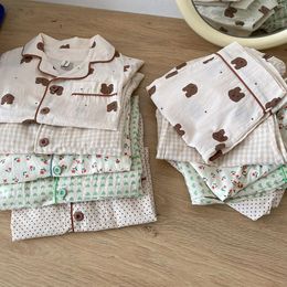 Pyjamas MILANCEL Été Enfants Coréen Imprimer Costume pour Garçons et Filles Casual Coton Vêtements de Nuit 221124