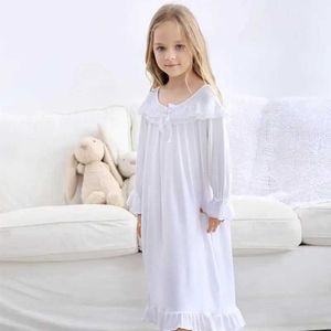 Pyjamas pyjama robe fille blanc arc à manches longues pyjamas fille coton haut de gamme pyjamas sweet home pyjamasl2405