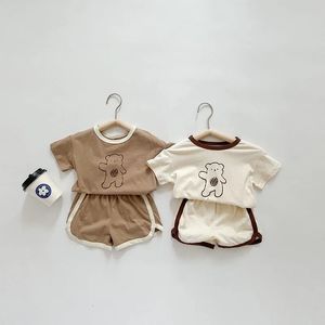 Pyjamas Setelan Baju Bayi Umur 6 Bulan Sampai 4 Tahun T -shirt Lengan Pendek Musim Panas Anak Perempuan Lucu Kartun Bermotif 230516