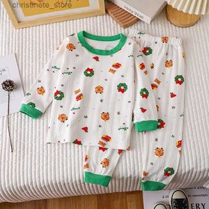 Pyjama Zacht Ademend Katoen Baby Kinderpyjama Set Kinderondergoed Sets Katoen Jongens En Meisjes Homewear Sets R231214