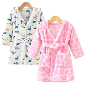 Pyjama's lente kinderkapsels badkamer flanel meisjes jongens pyjama's herfst babykleding winter pyjama's kinderen kledingl2405