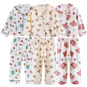 Pijamas Primavera Ropa de dormir Ropa de dormir 9 12 Niñas Niños Conjuntos de pijamas Niño Adolescente Seda Satén Tops Pantalones Niños Niños Pantalón Pijamas 230310