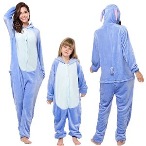 Pyjamas Stitch Onesies Kigurumi Hiver Femmes Panda Pyjamas Garçons Filles Pyjamas Animaux Adultes Enfants Costumes Flanelle Dessin Animé Vêtements De Nuit 231101