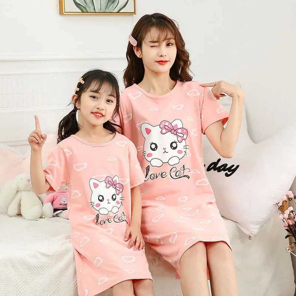 Pajamas Summer Girls Cartoon Night Robe Princess Robe Childrens Pyjamas Girls Night Robe Girls Cotton Pajamasl2405