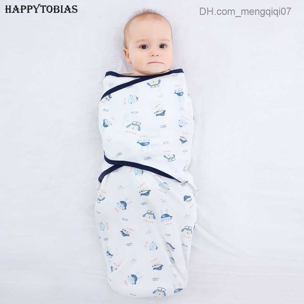 Pyjamas d'été nouveau-né coton bébé sac de couchage extrait enveloppe Swaddle Cocoon Baby wrap couverture 0-3-6 mois S09 Z230811