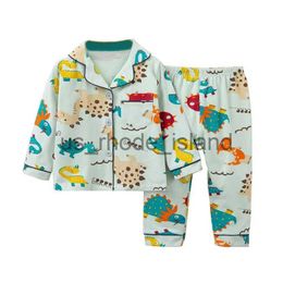 Pyjama TUONXYE Nieuwe Herfst Jongens Lange mouwen Pyjama Meisjes Set Dinosaurussen Pyjama Katoen Kids Pijama Kinderen Nachtkleding x0721